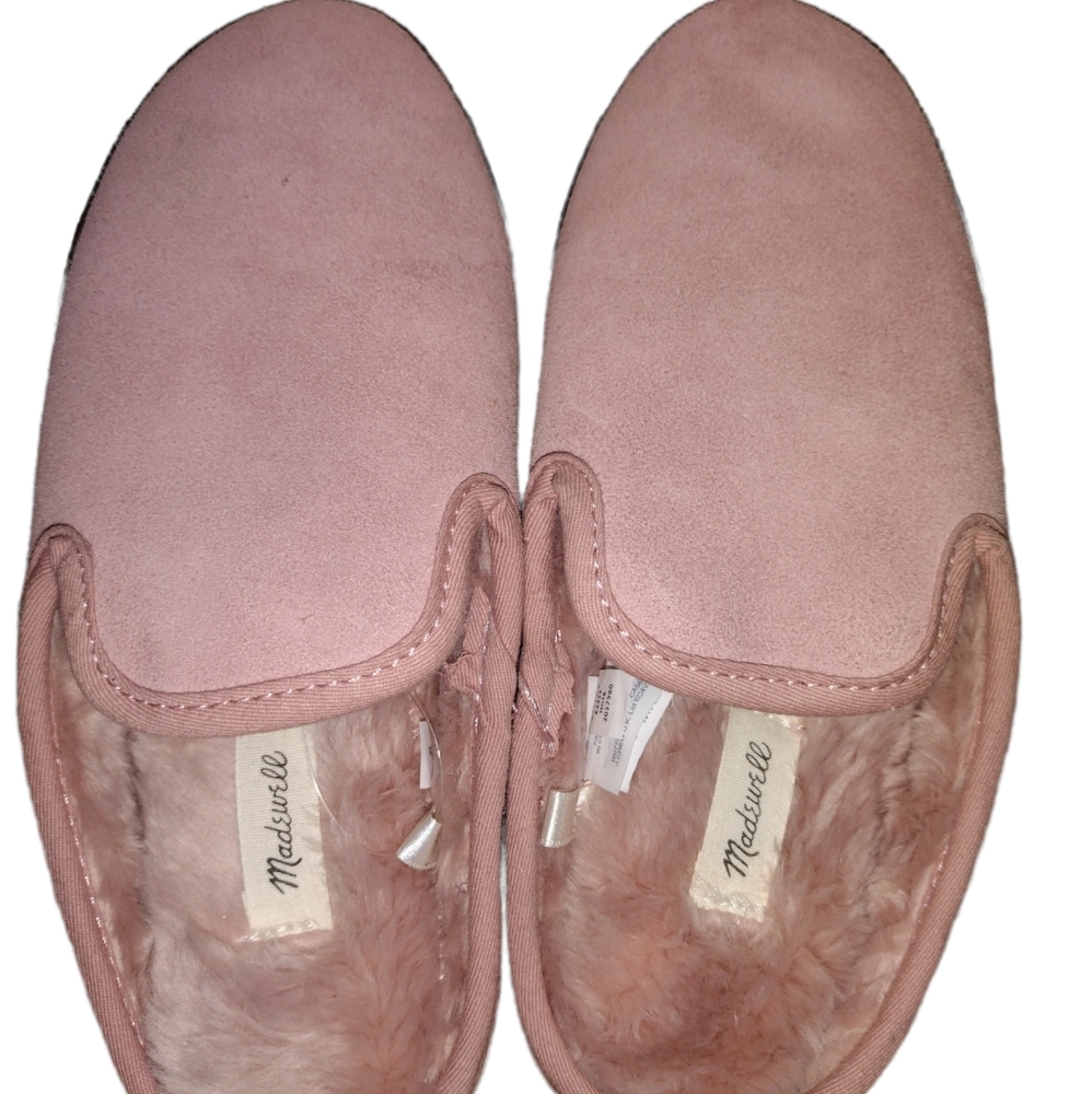 Madewell Pink Loafer Scuff Slippers